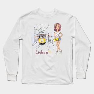 Girl in Lisbon Long Sleeve T-Shirt